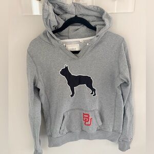 Gray Boston University Hoodie